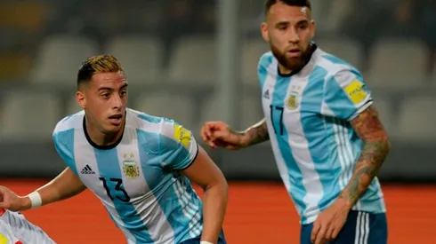Funes Mori posó tirando facha y la respuesta de Otamendi fue la de todos