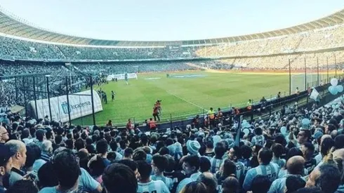 Foto de la hinchada de Racing.
