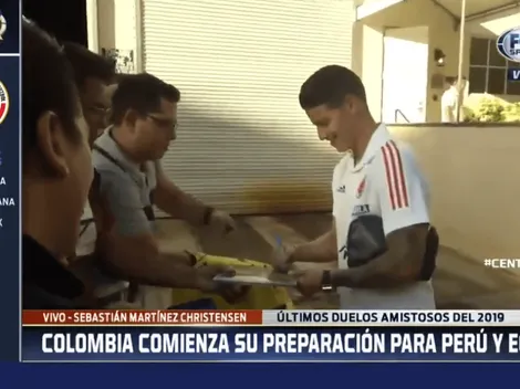 Video: dichoso y feliz, James compartió con hinchas de Colombia en Miami
