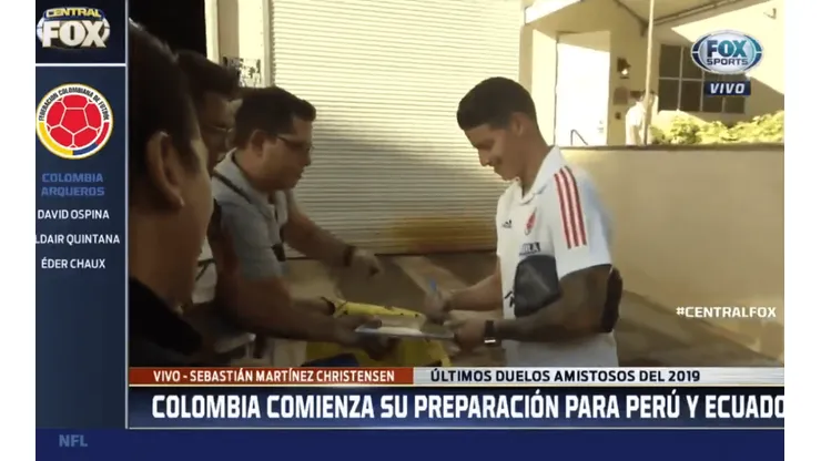 Video: dichoso y feliz, James compartió con hinchas de Colombia en Miami