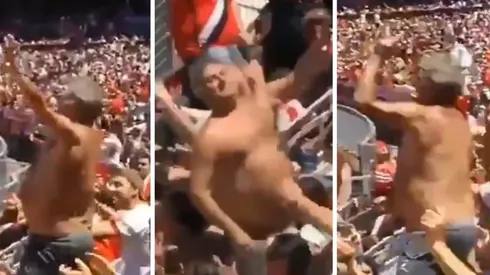 El hincha de River que se llevó todas las miradas.