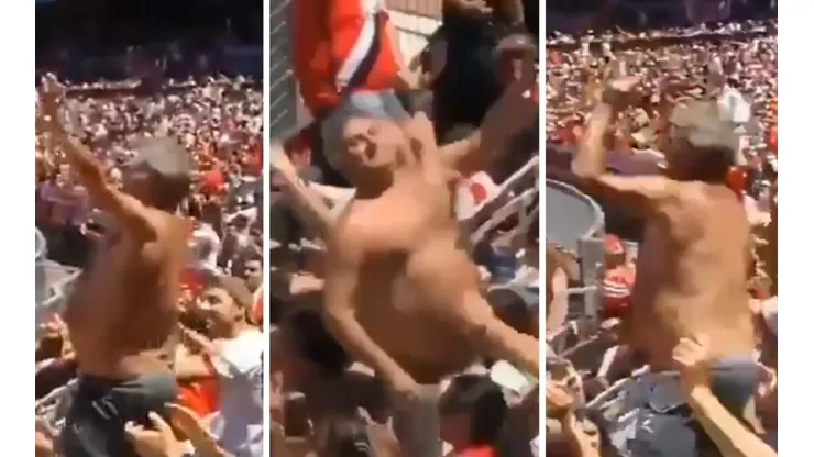 El hincha de River que se llevó todas las miradas.