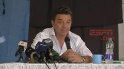 La sorpresa de Gallardo ante la pregunta.