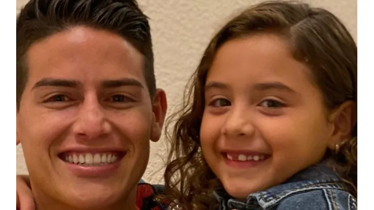 James Rodríguez y su hija Salomé