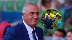 Los jugadores fueron a abrazar a Alfaro