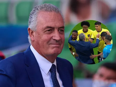La hinchada de Ecuador y los jugadores le dan un cálido recibimiento a Gustavo Alfaro
