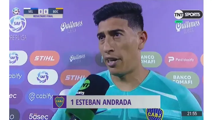 Andrada habló sobre su futuro y le trajo paz al corazón de los hinchas de Boca