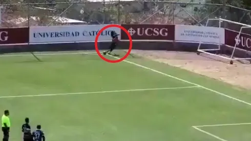 El infernal tiro de esquina de Michael Arroyo.