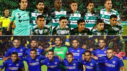 Formaciones de Santos y Cruz Azul