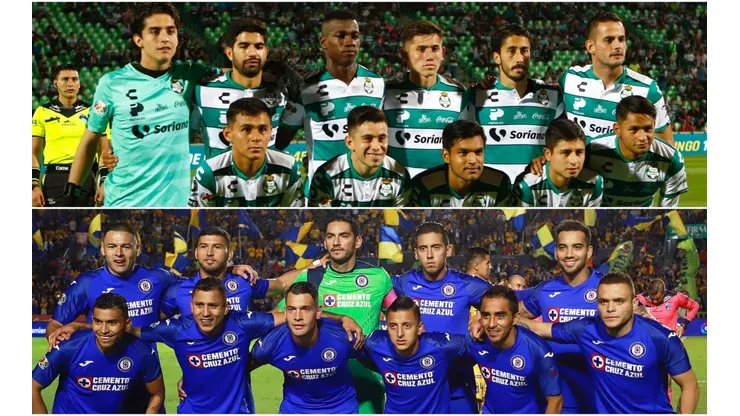 Formaciones de Santos y Cruz Azul
