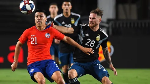 Alexis Mac Allister con la camiseta de la Selección Argentina.