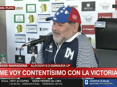 Maradona elogió al técnico de Aldosivi y contó una anécdota que hizo reír a todos