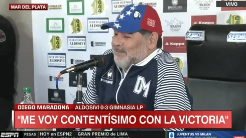 Maradona elogió al técnico de Aldosivi y contó una anécdota que hizo reír a todos