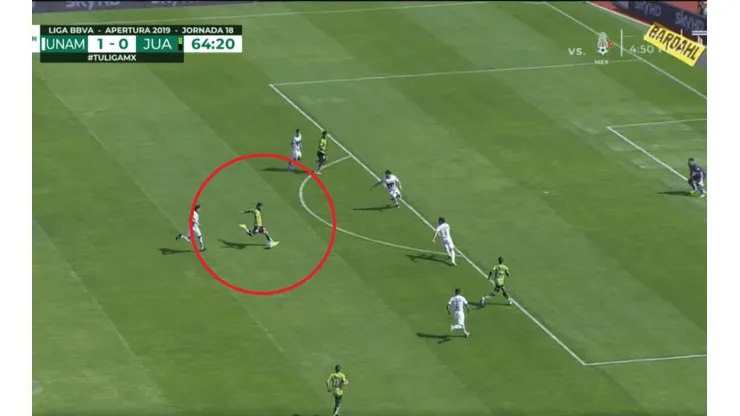 El tremendo golazo de Joaquín Esquivel para el 1-1 de Juárez ante Pumas.