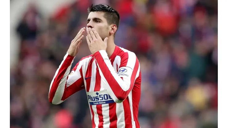 Morata dejó feliz al Cholo y al Atlético Madrid a un punto de la cima