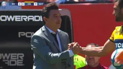Rinaudo metió saludo con Gallardo y dejó mensaje pro River después del partido