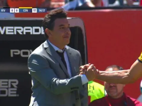 Rinaudo metió saludo con Gallardo y dejó mensaje pro River después del partido