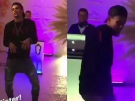 El 'flow' de Lucho Díaz durante fiesta de esposa de Matheus Uribe
