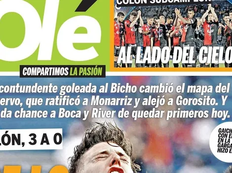 Es difícil de entender la tapa del domingo del Diario Olé