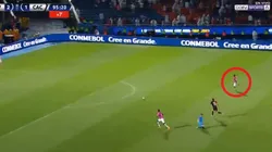 Cristian Dájome quedó totalmente solo.