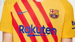 Se filtró la camiseta alternativa que utilizará el Barcelona