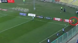 Luca Giannone ejecutando el tiro de esquina.