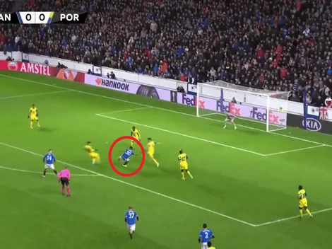 Volea furiosa y adentro: golazo de Alfredo Morelos en la Europa League