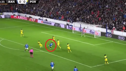 Volea furiosa y adentro: golazo de Alfredo Morelos en la Europa League