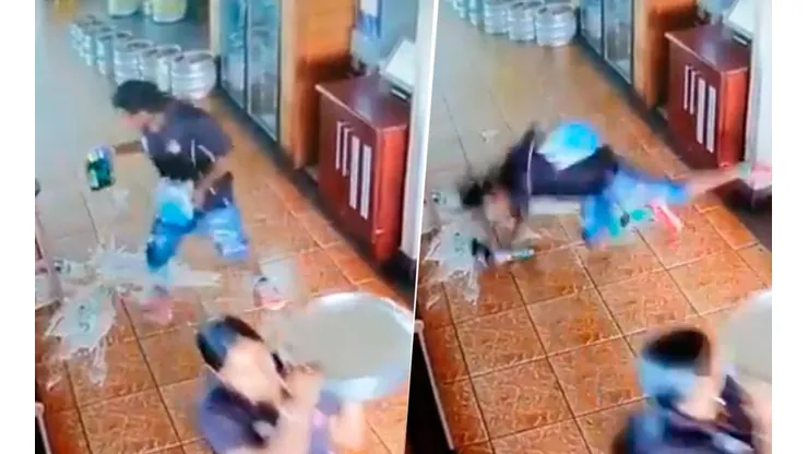 Video viral: este mozo nunca supo que tenía en su mano cervezas diabólicas