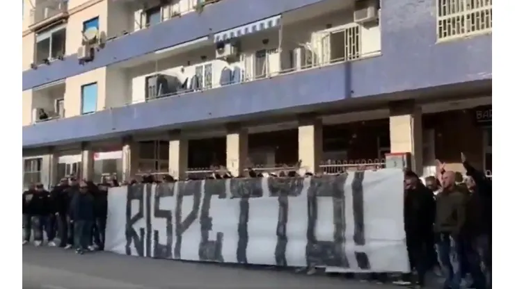Afición del Napoli protesta contra el plantel
