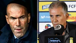 Zinedine Zidane y Carlos Queiroz.