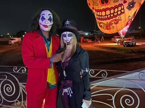 Irreconocible: Felipe Pardo se disfrazó del Joker para Halloween