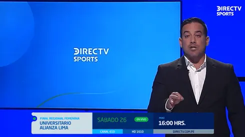 Oscar del Portal trabaja en el canal 4 y en Directv.