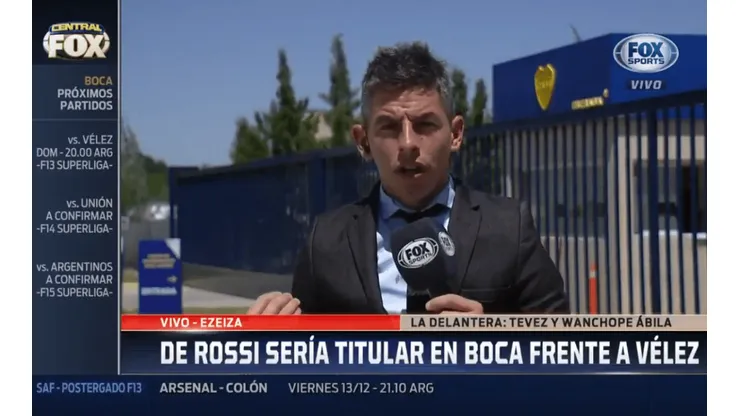 ¿Vuelve De Rossi? El once que probó Alfaro para el partido vs. Vélez