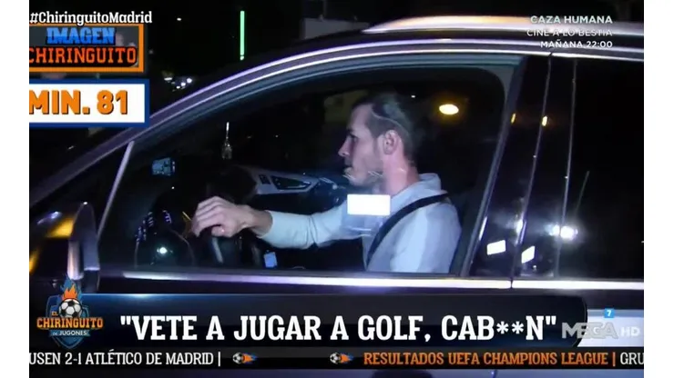¿Usted no aprende, verdad? Bale, otra vez cazado yéndose antes que el partido termine