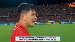 Germán Ezequiel Cano llora tra ser campeón por primera vez con el DIM.