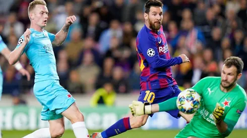 La actitud que le recriminó el arquero del Slavia Praha a las estrellas del Barcelona