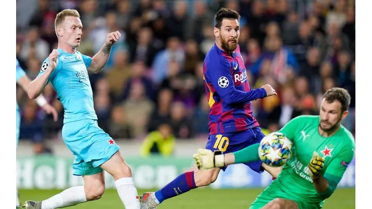 La actitud que le recriminó el arquero del Slavia Praha a las estrellas del Barcelona