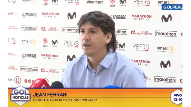 Ferrari llegó a Universitario con la nueva administración crema.