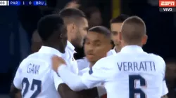 Di María le erró al balón, el defensor también y a Icardi le quedó el gol más fácil de su vida