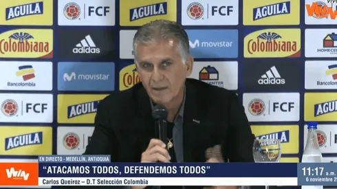 Carlos Queiroz, técnico de la Selección Colombia.