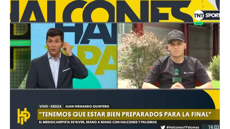 Castillo quiso pinchar a Quintero con los cruces ante Boca y él tiró: "Nosotros no hacemos el fixture"