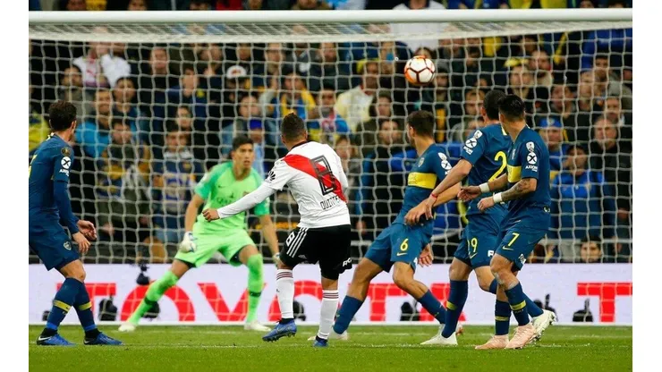 Juan Fernando Quintero, sobre su gol ante Boca: "Hubo una que fue realidad y se metió"