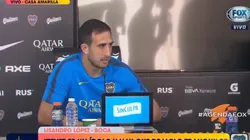 Foto de Izquierdoz en conferencia de prensa.