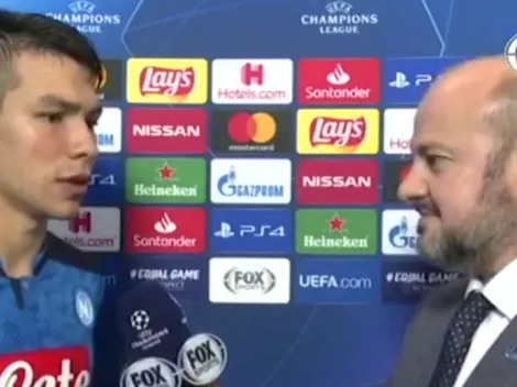 El Chucky Lozano se fue feliz tras su gol a Salzburgo