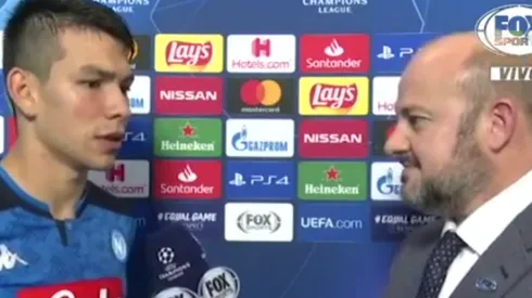 El Chucky Lozano se fue feliz tras su gol a Salzburgo