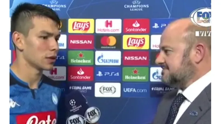El Chucky Lozano se fue feliz tras su gol a Salzburgo
