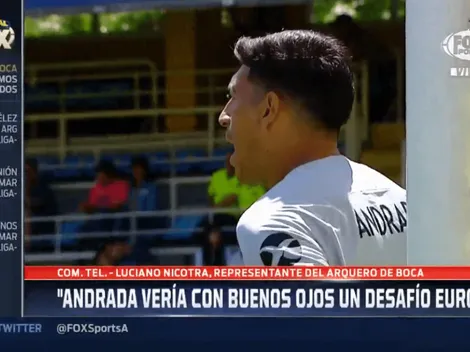 El representante de Andrada enciende las alarmas en Boca: "Tal vez ve con buenos ojos un objetivo europeo"