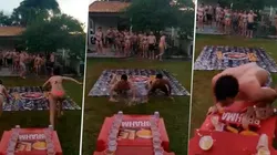 Video viral: armaron un juego diabólico, pero uno arruinó todo