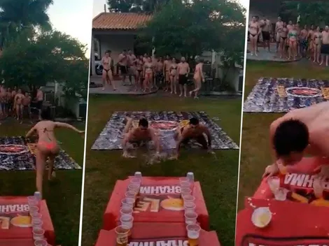 Video viral: armaron un juego diabólico, pero uno arruinó todo